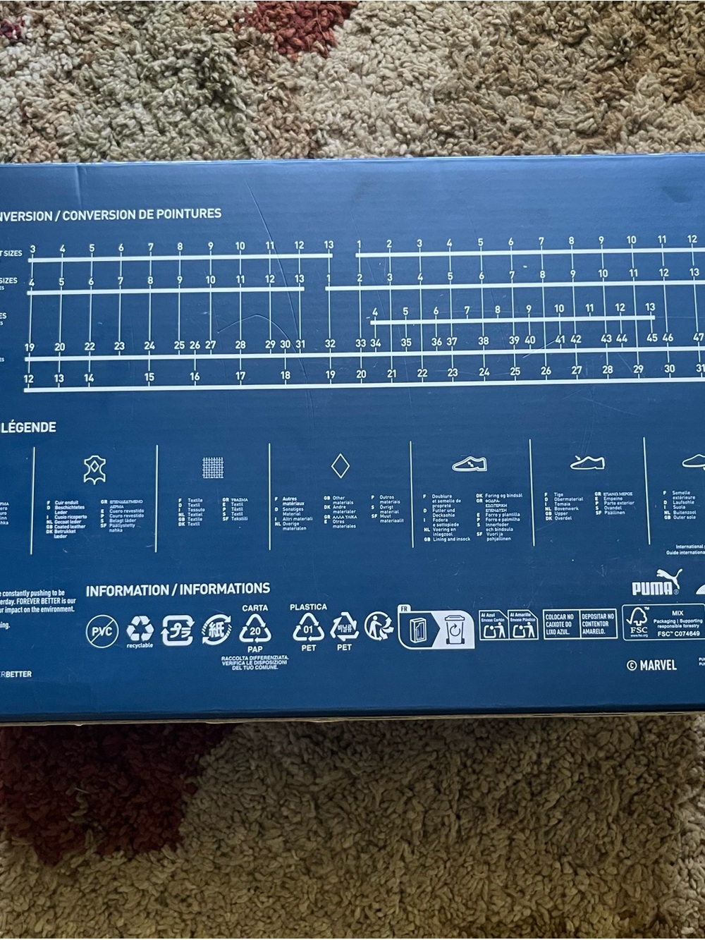 Puma Fantastic Four Unopened Box size 9.5 - Picture 6 of 6